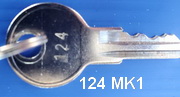 124 MK1 Outdoor Shed Key for DERKSEN Sheds